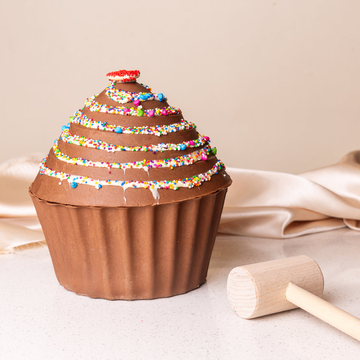 Breakable Belgian Chocolate Cupcake