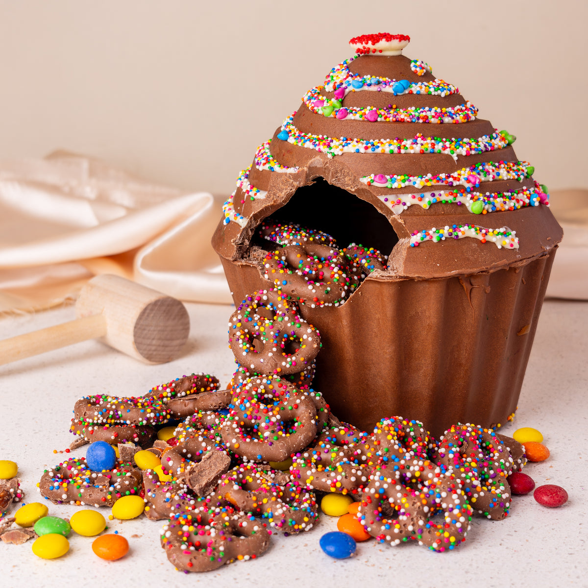 Breakable Belgian Chocolate Cupcake