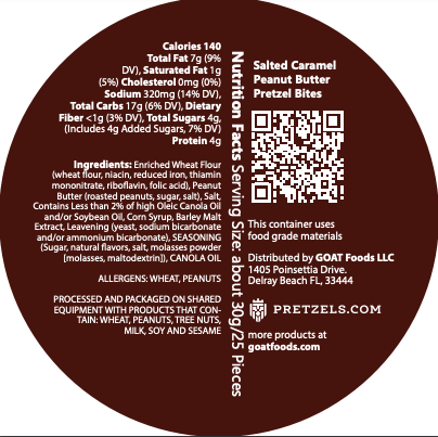 Salted Caramel Peanut Butter Pretzel Bites